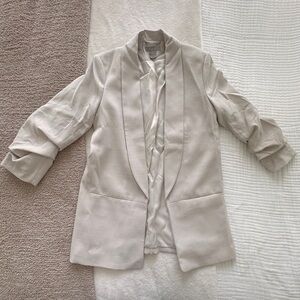 H&M Gathered Sleeve Blazer